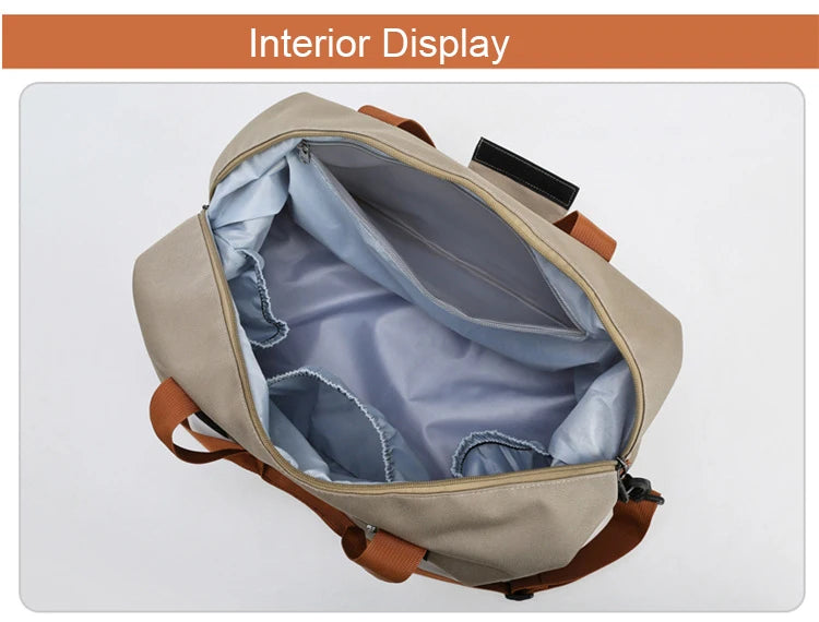 Travel And Portable Fitness Sports Bag With Shoulder Crossbody Feature - Chest & Handbag Duffle Carry On Weekender Bag
