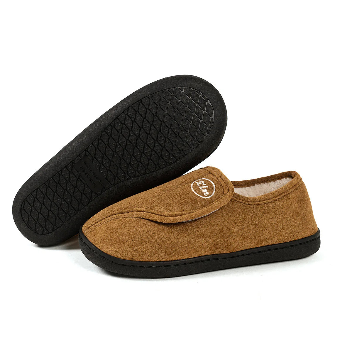 Unisex Winter Warm Cotton Slippers Outdoor Anti-Slip Faux Fur Cotton Shoes For Indoor Soft Cosy Plush Flat House Shoes For Men & Women