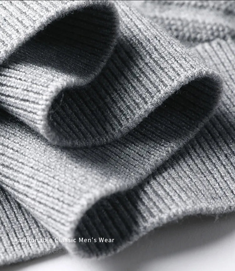 Men's Knitted Sweater With Shirt Collar - Vintage Style Fake Layered Business Casual, Pullover Old Money Style Top