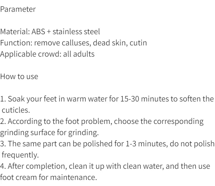 High-Quality 304 Stainless Steel Foot File Double Sided Callus Remover For Dead Skin Professional Pedicure Tools Callous Scraper