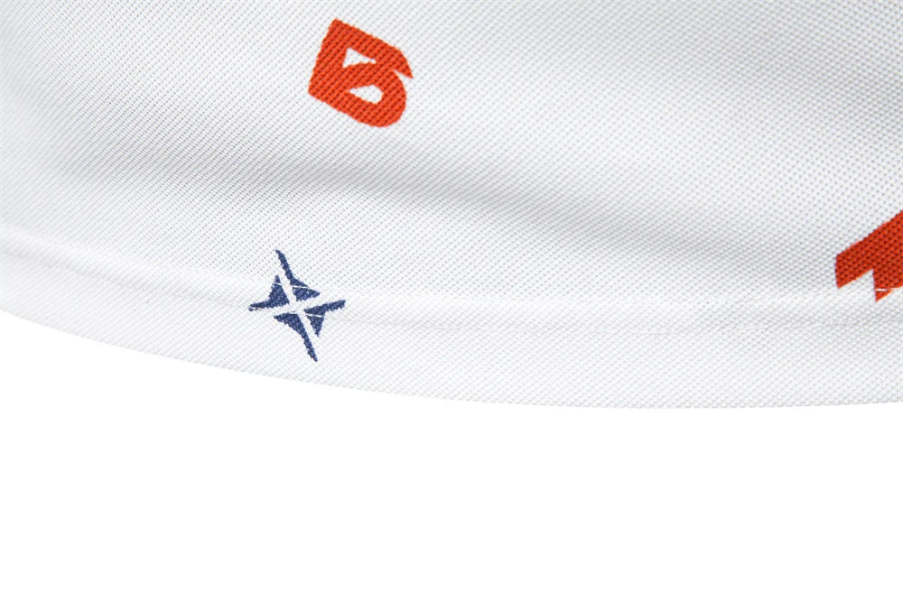 2025 Zomer Nieuw Heren Effen Poloshirt met Bedrukte Omslagkraag Casual Slim Fit Ademend Comfortabel Topje