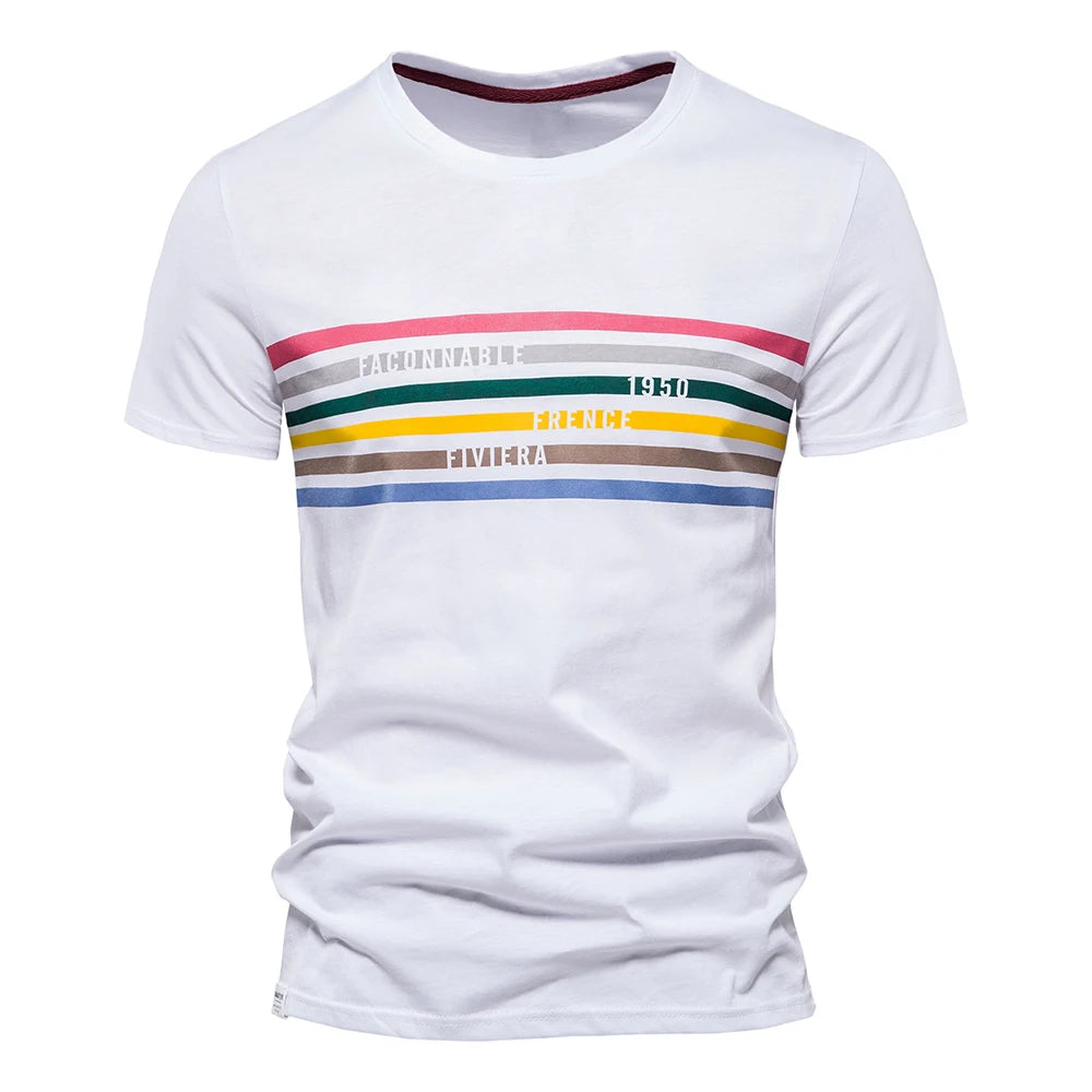 Fashion Designer Cotton T Shirt Men Short Sleeve Casual Sport Summer Tops Tee Shirts Brand Quality Men Clothing