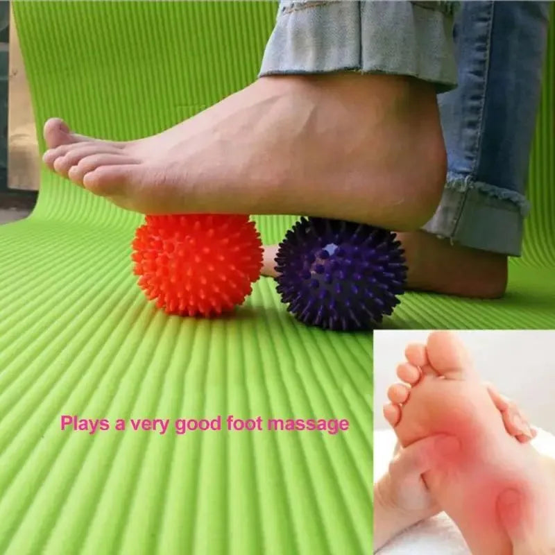 7cm Fitness Physiotherapy PVC Ball Suitable For Hard-Spiked Massage, Ball Relieve For Plantar Fasciitis And Body Building Sports