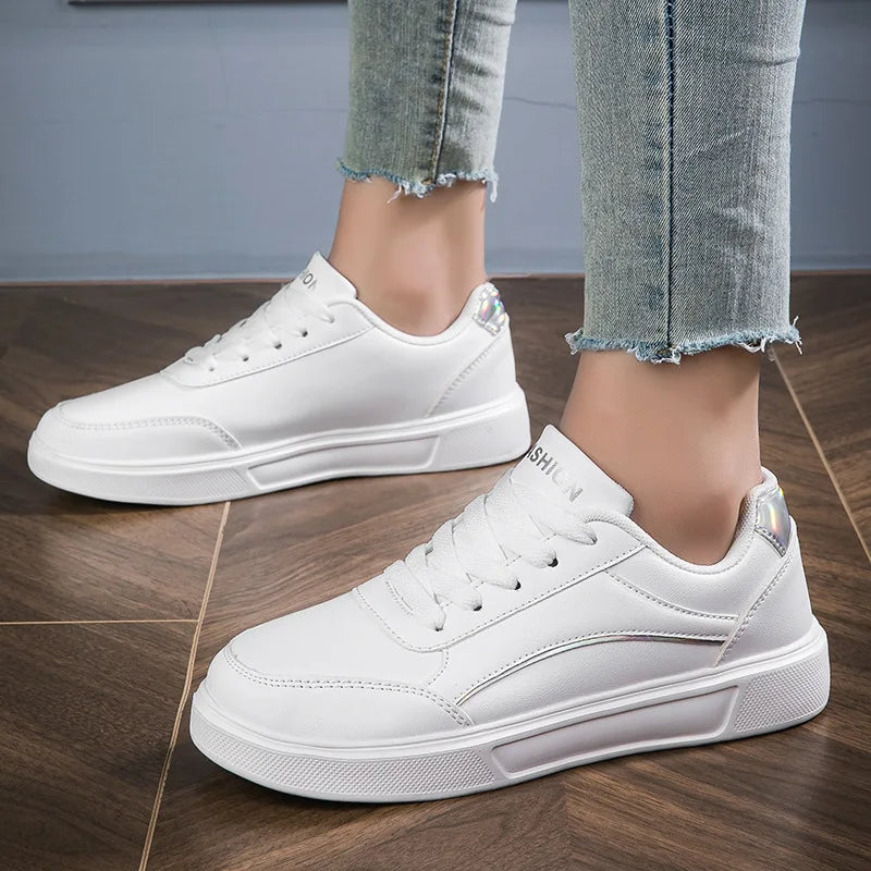 Fashion Women's Sneakers 2025 New Mesh Fabric Shoes Women Flat Casual Sneaker Woman Lace Up Tenis Feminino Sneaker Women