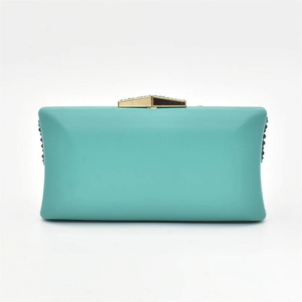 Italian Ladies Shoes and Bags To Match Set Decorated with Rhinestone Sling Backs Low (1cm-3cm) Luxury Shoes Women Designers