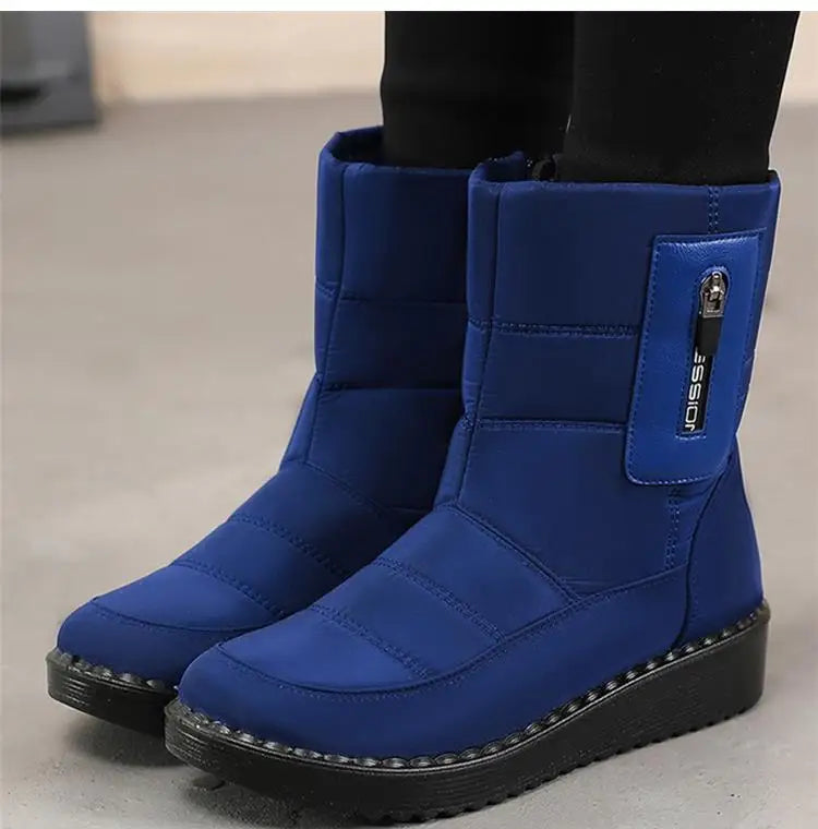 Boots Women Snow Plush Women's Boots Platform Women Shoes Casual Keep Warm Shoes Woman Flat Soft Winter Shoes Botas Mujer