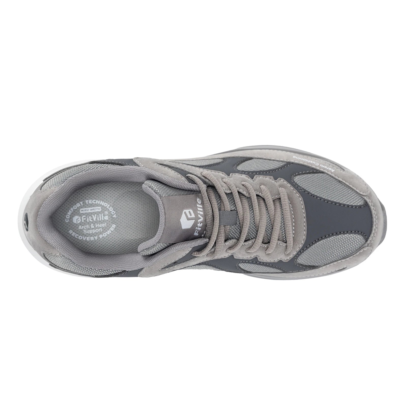 Men's Extra Wide Walking Shoes Wide Cushioned Sports Shoes For Swollen Feet Flat Feet Arch Fit Relieve Heel Pain Black