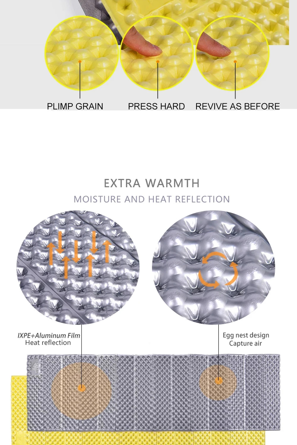 Camping Mat Portable Sleeping Pad Picnic Foam Bed Mattress Travel Trekking Equipment Blanket Waterproof Moisture-proof