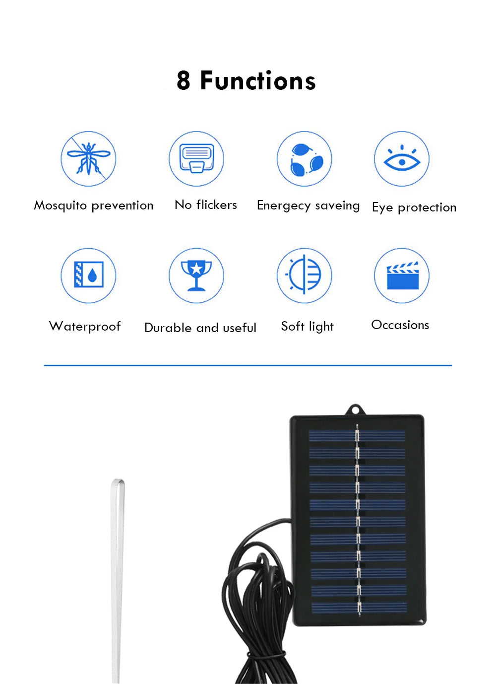 Solar Powered Lamp Portable Led Bulb Lights Rechargeable Camp Tent Night Fishing Emergency Solar Energy Panel Sunlight