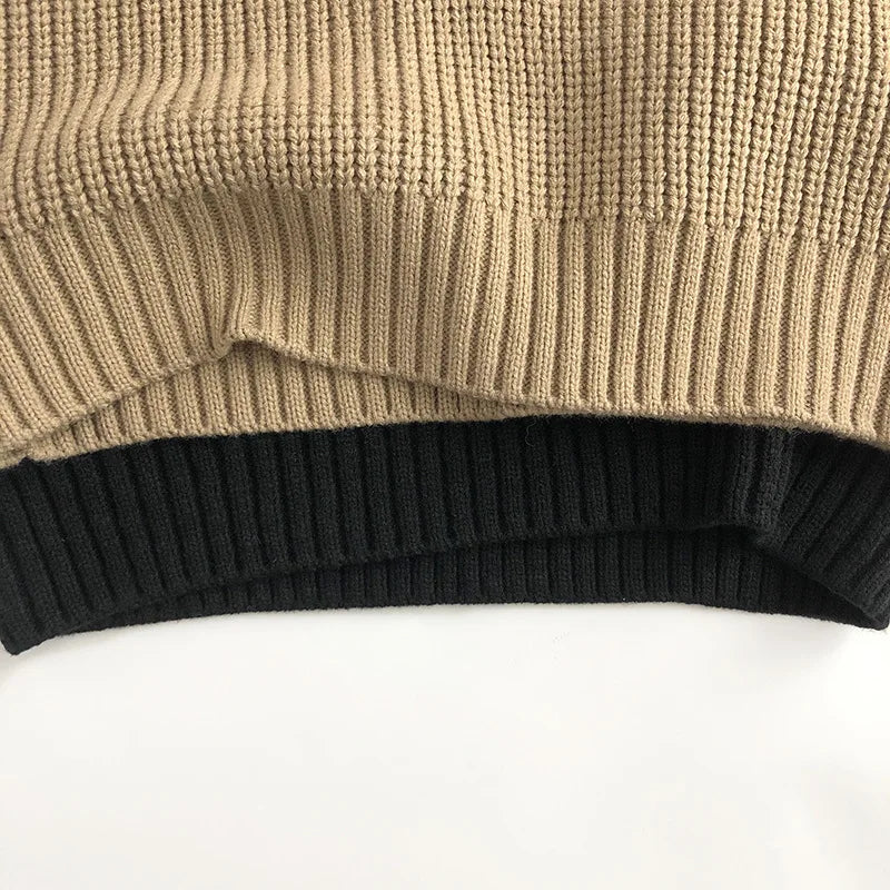 Nieuwe herfst gebreide vest voor kinderen, verdikte trui voor meisjes en jongens van 1-6 jaar, unisex