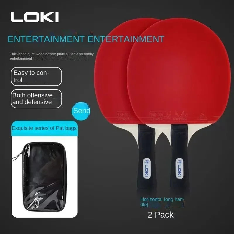 K5000 K3000 K1000 Table Tennis Racket Set 2pcs Home Entertainment Ping Pong Rackets with Blue Colour Ping Pong Rubber