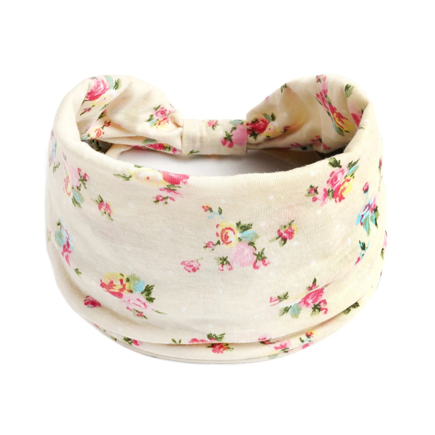 Bohol Headbands Women Wide Knotted Hairbands Elastic Turban Head Bands Non-Slip Floral Yoga Sports Sweatbands Workout Head Wraps