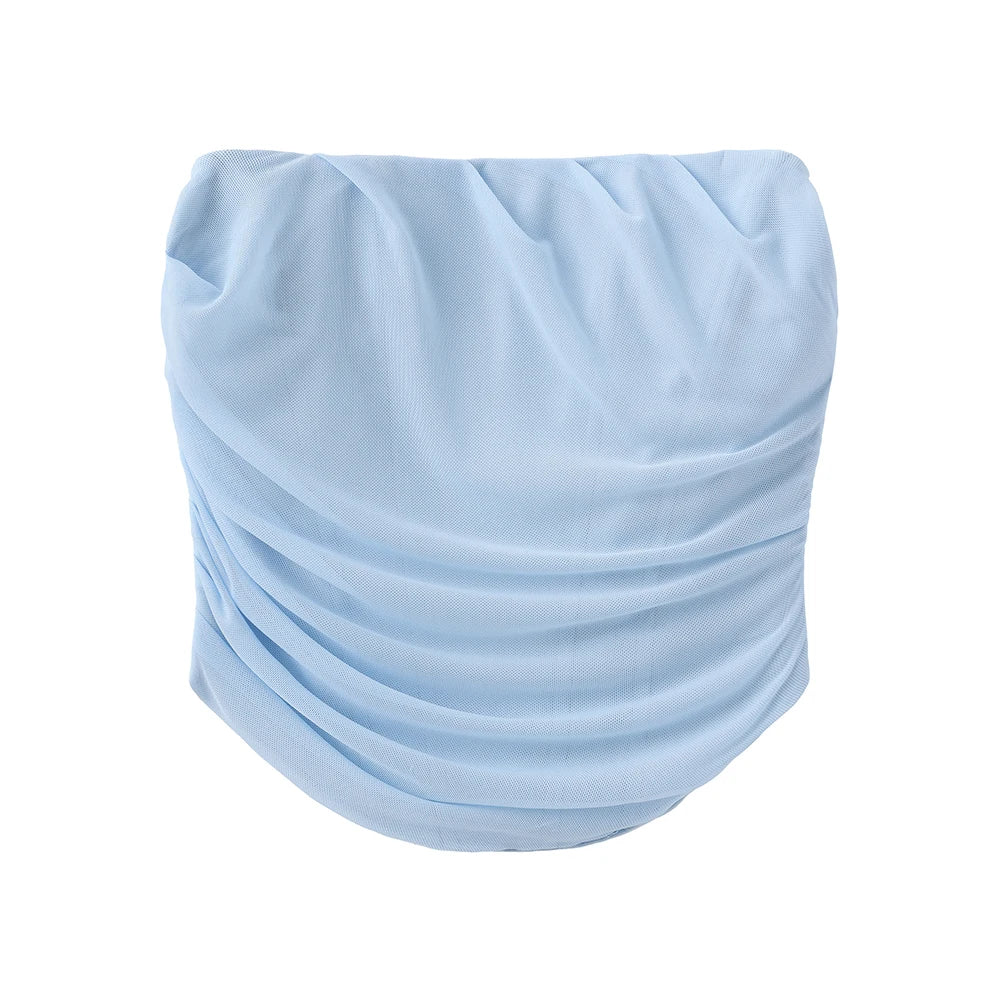 Elegante dames 2-delige jurkset 2024 strapless bodycon crop top en maxi rok set formele bruiloft gast feestjurk