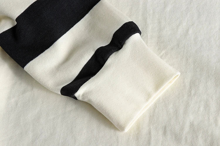 Autumn American Retro Long Sleeve Heavyweight Striped T-shirt Men's Fashion Pure Cotton Washed Prisoner Motorcycle Casual Tops