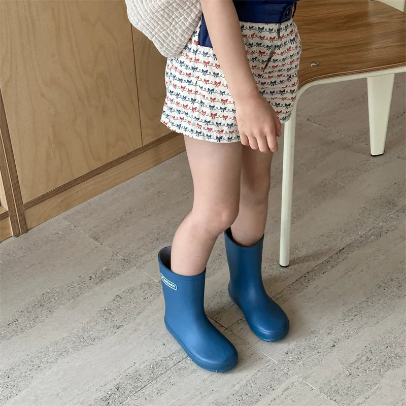 2025 Zomer Nieuwe Baby Meisjes Strik Print Shorts Katoenen Kinderen Losse Shorts Kinderen Veelzijdige Casual Broek Ademende Peuterkleding 4-6Y