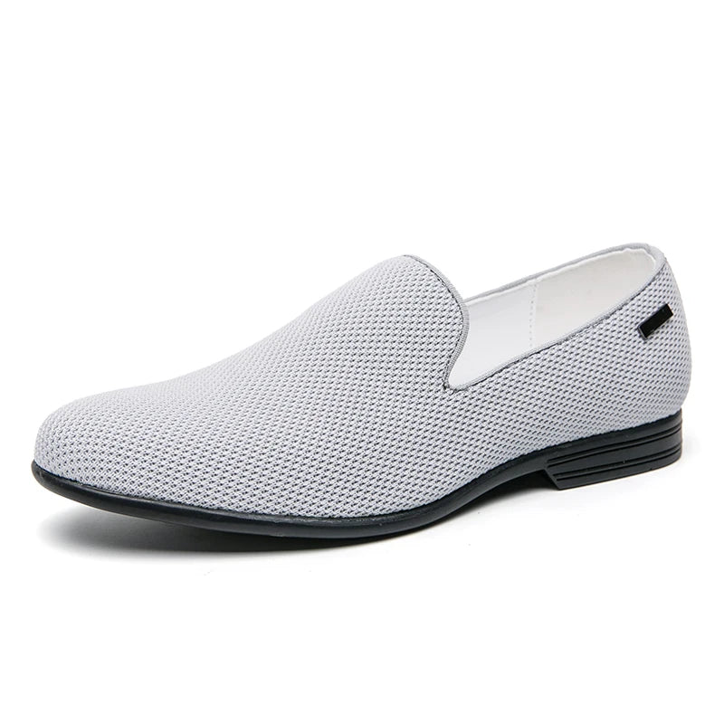Breathable Mesh Formal Dress Oxfords Shoes for Men Orange Red Male Fashion Casual Loafers England Gentleman Style Shoes