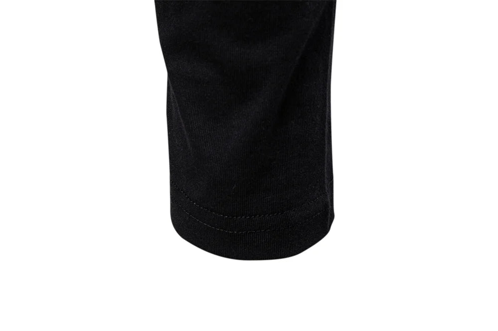 Men's High Quality Long Sleeve T-Shirt Fashion Pure Cotton Henley Collar Long Male T-Shirt