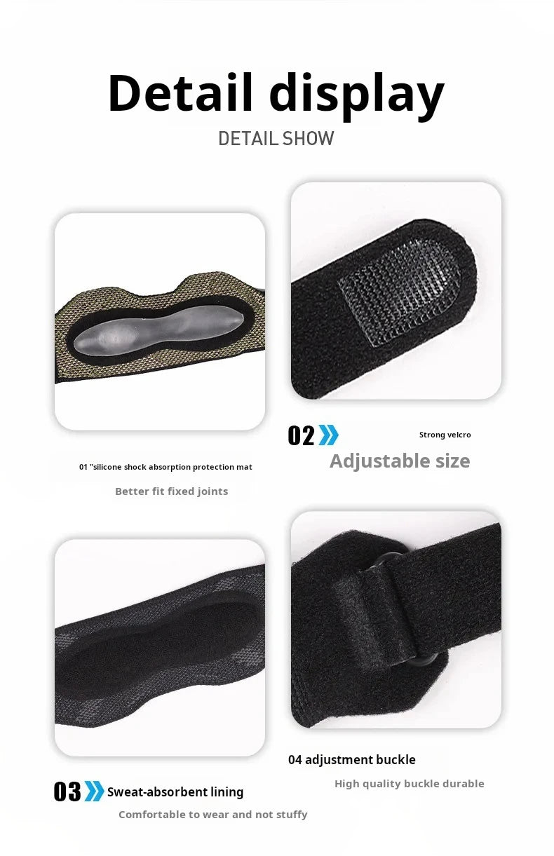 Breathable Shock Absorber And Sports Patella Belt For the Knee During Sports - Pressure Protector For Cycling, Basketball, & Other Outdoor Activities
