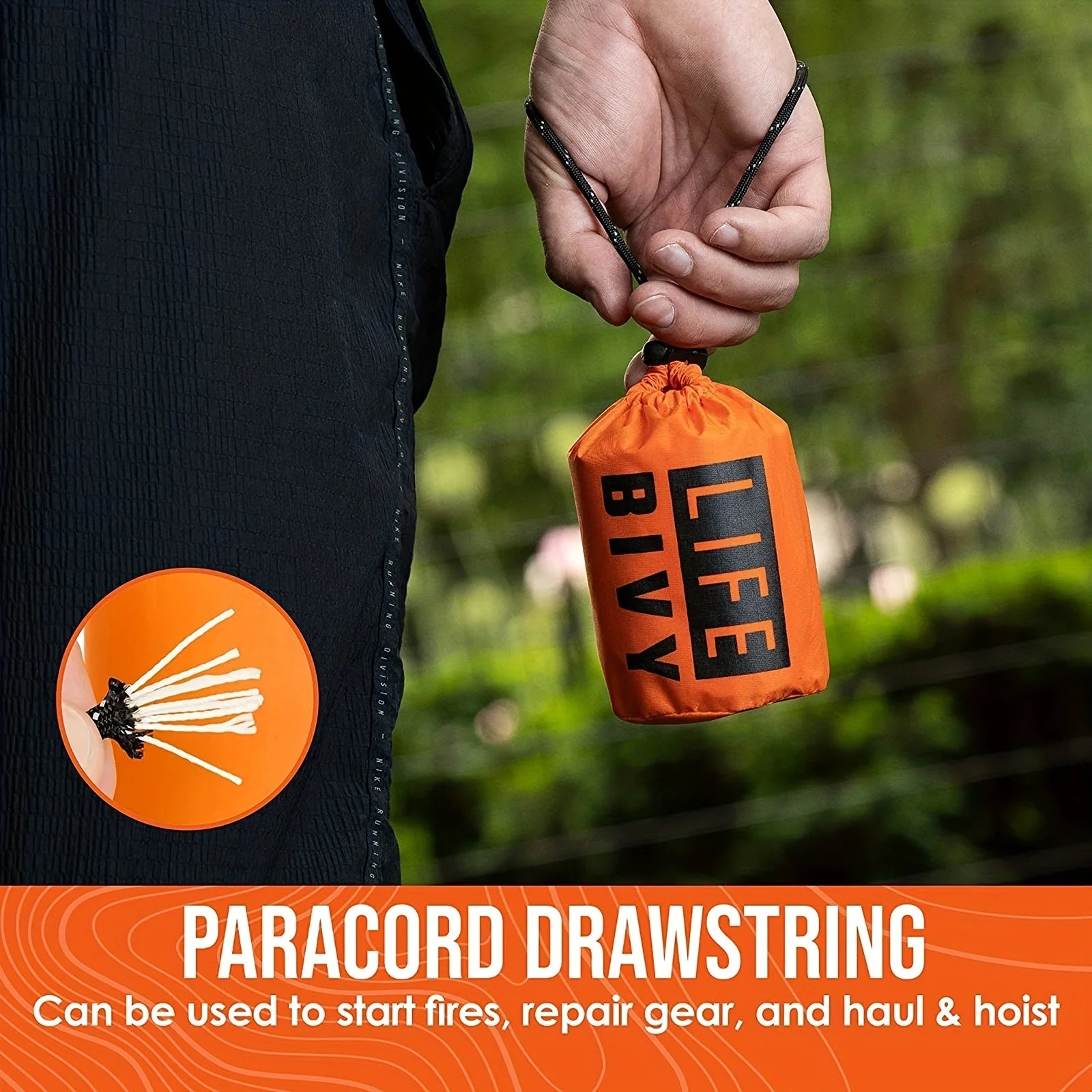 Portable Waterproof Emergency Survival Sleeping Bag Outdoor EDC Camping Gear Thermal Sack First Aid Rescue Kit Mylar Blanket