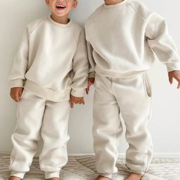 New Spring Boys Clothing Kids Girl Loose Leisure Sports Suit Children 2PCS Hoodie + Sweatpants 4-6Y Unisex