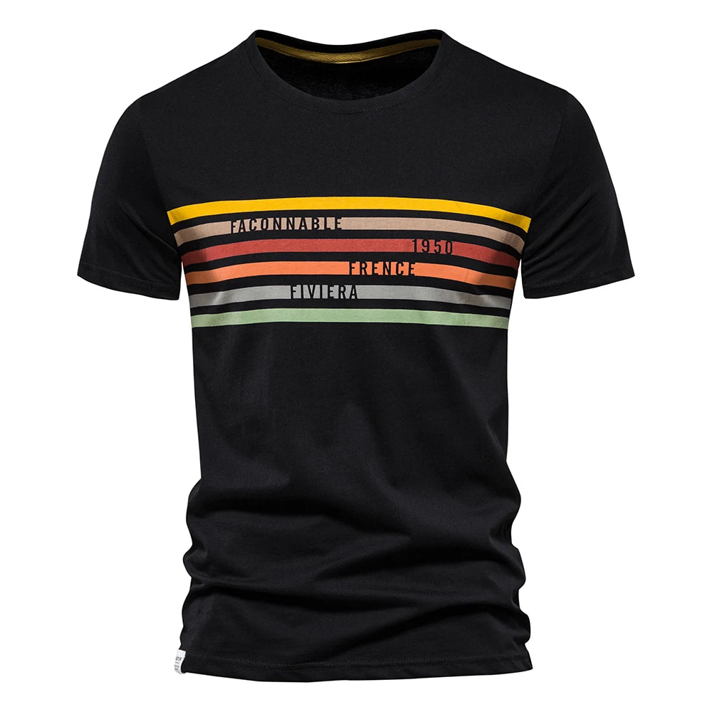 Fashion Designer Cotton T Shirt Men Short Sleeve Casual Sport Summer Tops Tee Shirts Brand Quality Men Clothing