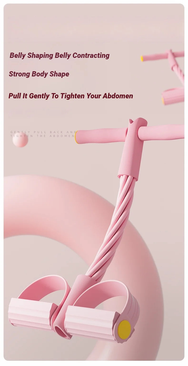 Vier-buisspanner Multifunctionele huishoudelijke fitness Yoga buikspierversterkende elastische band spankoord Sit-up hulpmiddel