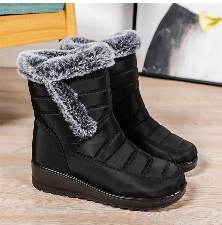 Boots Woman Snow New Women Shoes Platform Shoes Women Fashion Mid Women's High Boots 2025 Trend Botas Mujer Winter Shoes Boots