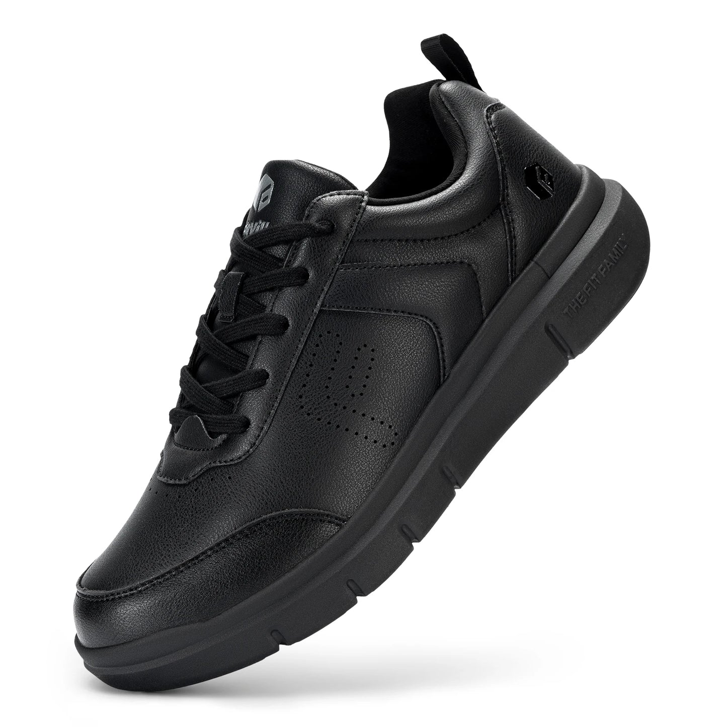 Men's Casual Leather Shoes Wide Width Walking Shoes Outdoor Lightweight for Swollen Feet Relieve Foot Pain