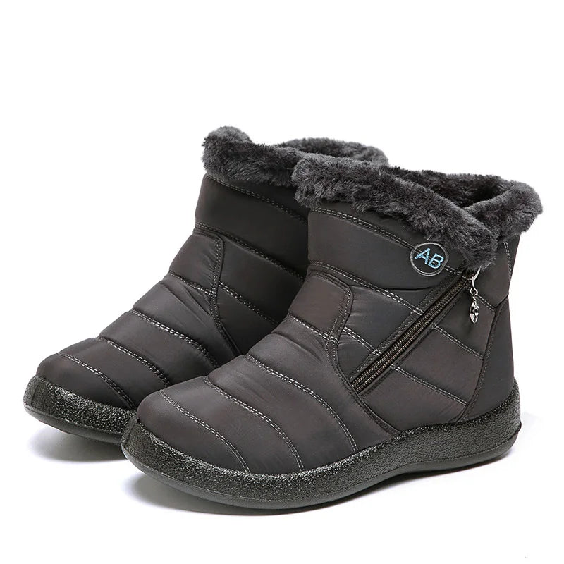 Snow Boots Women Comfortable Ladies Shoes Waterproof Shoes For Women Zipper Women Shoes Soft Keep Warm Winter Boots Botas Mujer