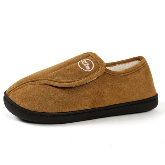 Unisex Winter Warm Cotton Slippers Outdoor Anti-Slip Faux Fur Cotton Shoes For Indoor Soft Cosy Plush Flat House Shoes For Men & Women