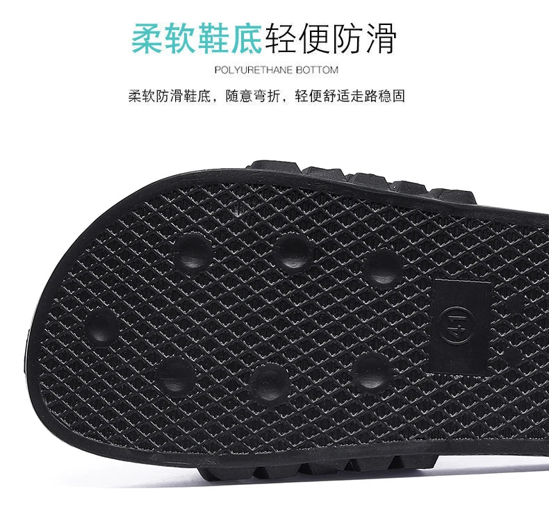 Luxury Men Personality Walking Slippers Over Size 37-48 Mens Leisure Indoor Sandals Outdoor Beach Water Slides Youth Slides