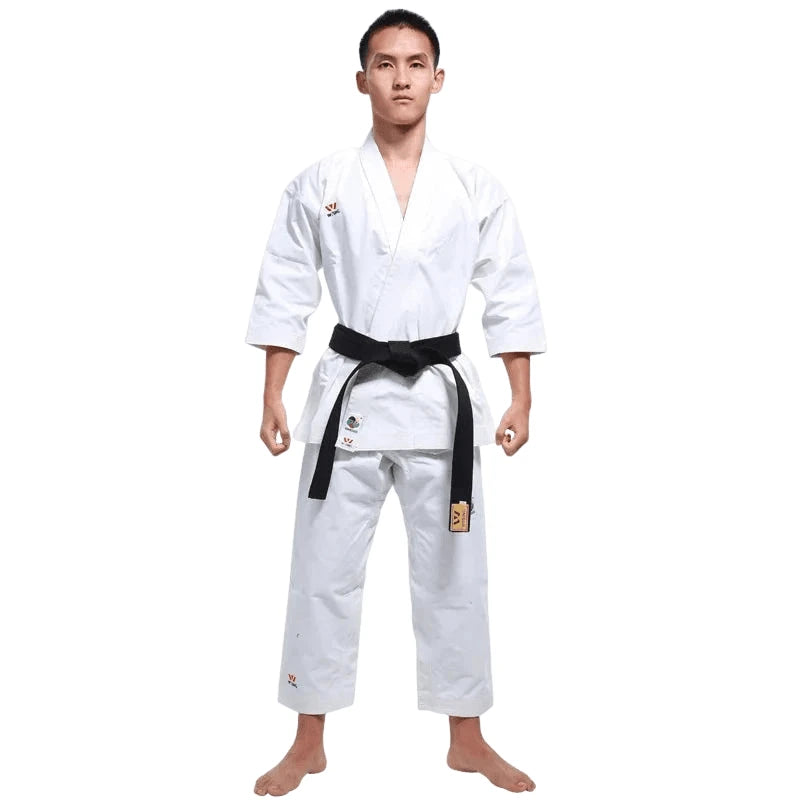 WESING WKF Approved Karate Gi Uniform – Kumite & Kata Training Suit for Adults & Kids Competition Karate Uniform