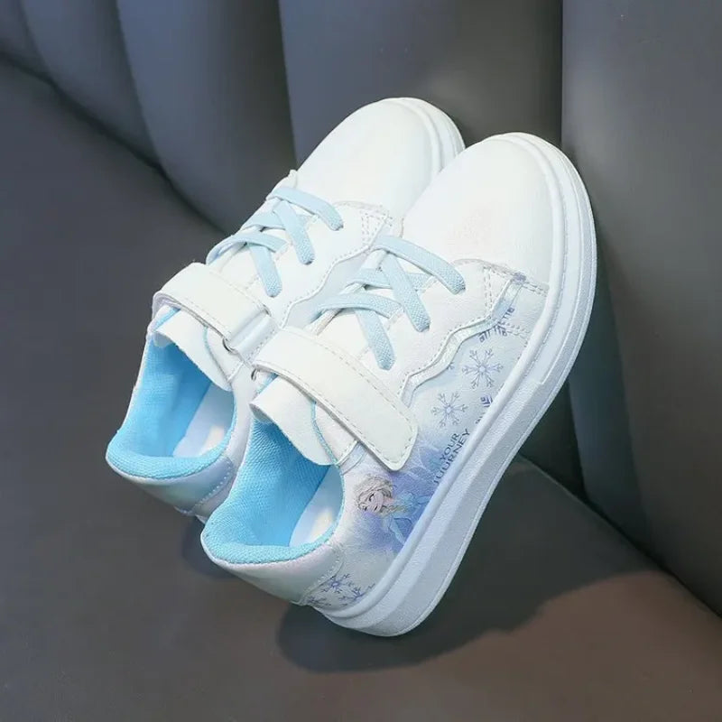 Disney Kids Girls Shoes fashion Children Sneakers Girls Elsa Frozen Princess Casual Sport Shoes Student Shoes Teen Shoes