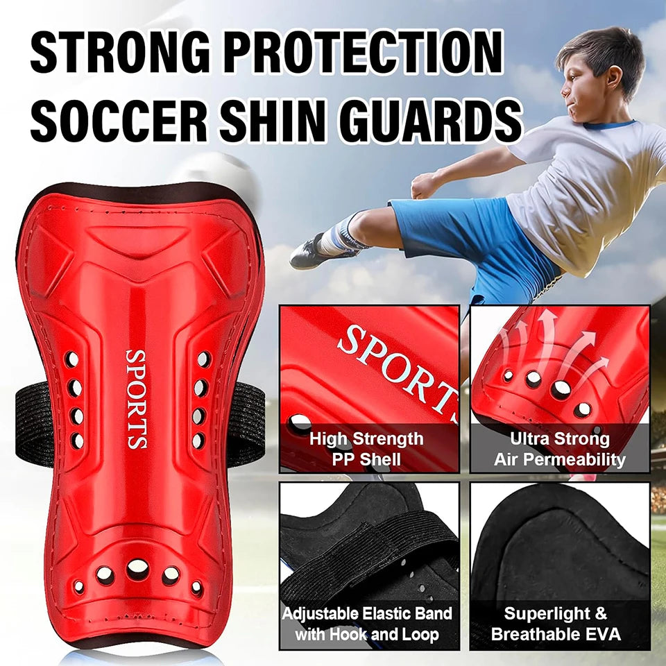 Loogdeel Youth & Adult Shin Guards – Protective Football Shin Pads for Kids & Men/Women Soccer Training & Matches