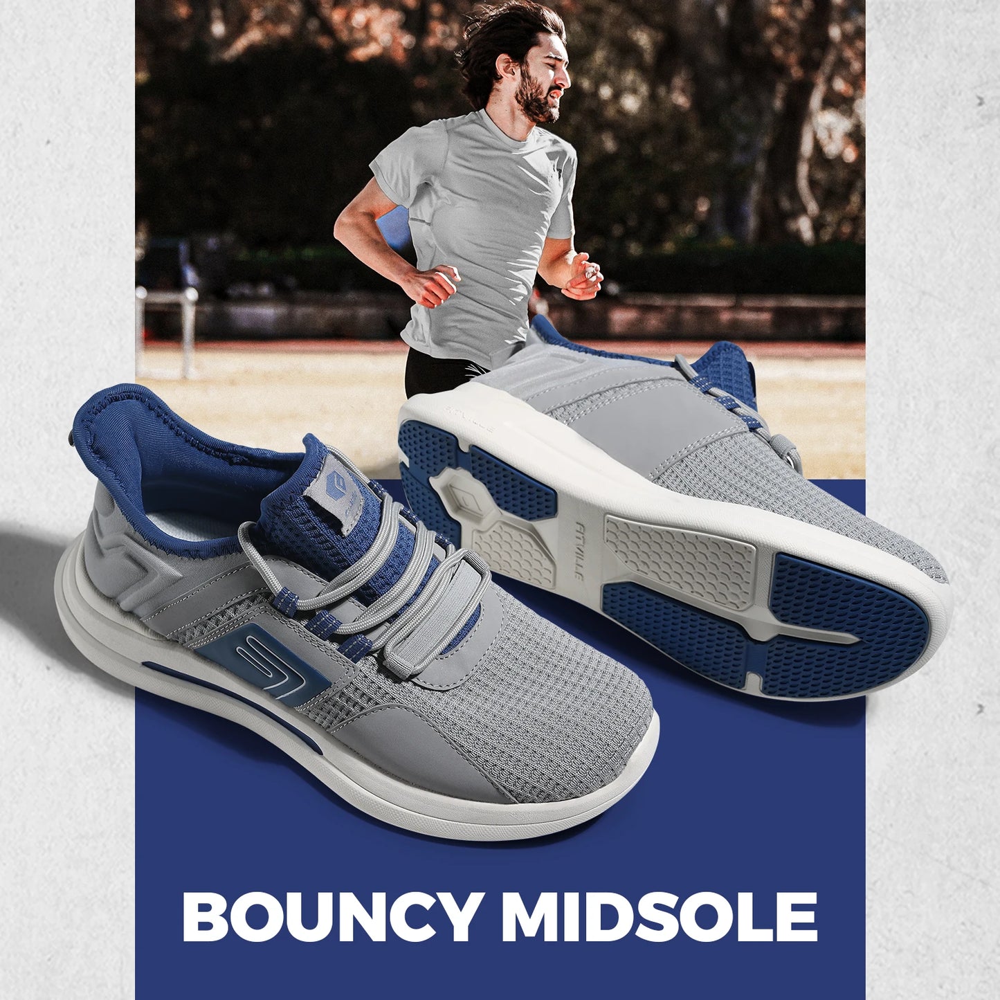 Men‘s Shoes Extra Wide Lightweight for Swollen Feet Orthopaedic Foot Pain Relief Road Running & Walking Sneakers