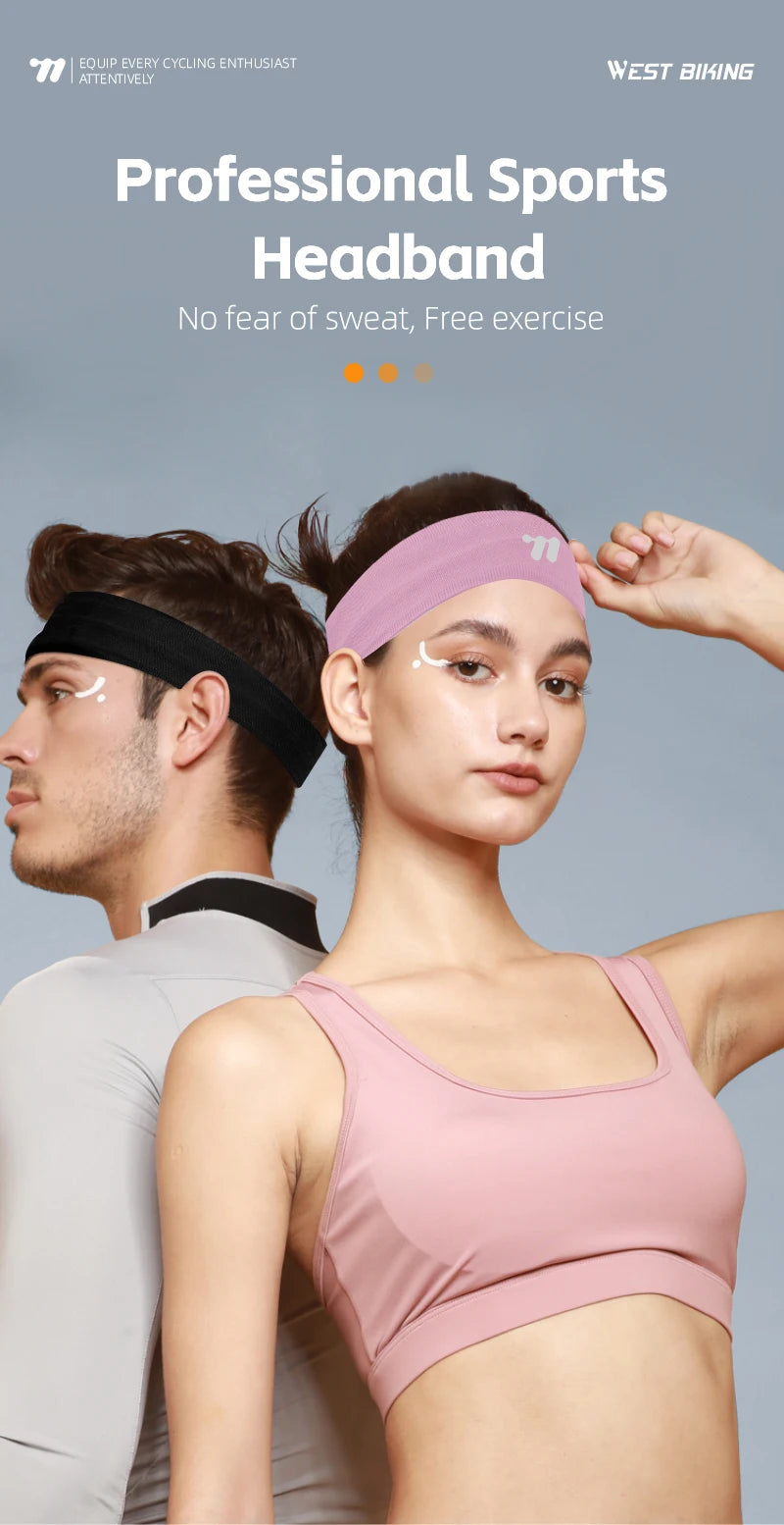 Sport Sweatband Moisture-Wicking Breathable Elastic Headband Fitness Gym Running Basketball Cycling Headscarf