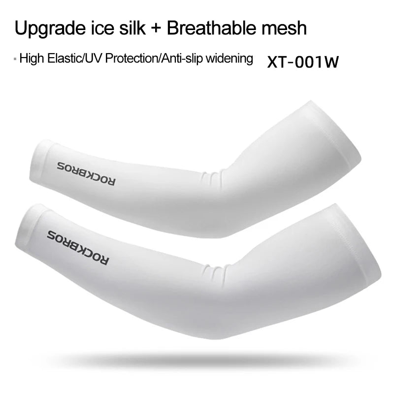 Ice Fabric Running Camping Sleeves Breathable Sleeve Quick Dry Arm Protect UV400 Arm Cover Summer Sports Safety Gear