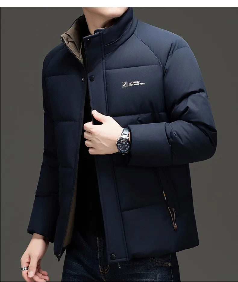 Men's Top Grade Designer Brand, Parka Jacket Cropped Thick Casual Fashion, Hooded Windbreaker, and Quilted Bubble Male Coats