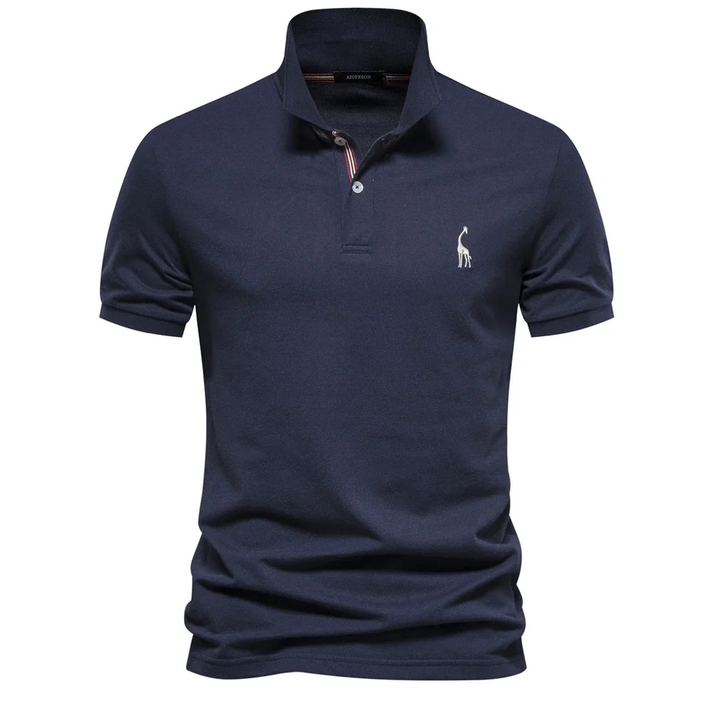 Men's Polo Shirts Cotton Polo Shirts for Men Short Sleeve High Quality Solid Polo Men New Summer Clothing