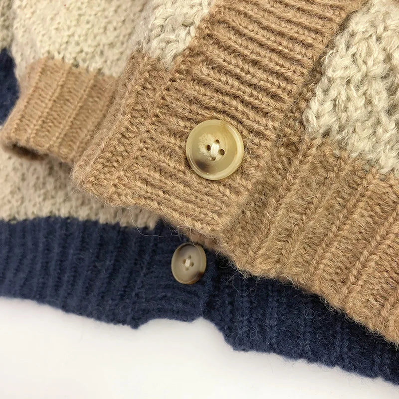 Kids Sweaters Fashion Boys Knit Cardigans Girls Sweater Coat 1-6Y Unisex