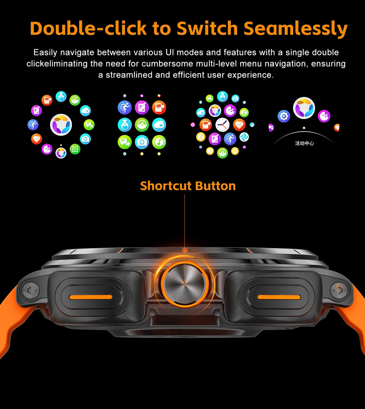 Men's Smart Watch TWS Headset Two In One Wireless Bluetooth Call Dual Earbuds Health Monitor Sport Tracker 400MAH Smartwatch