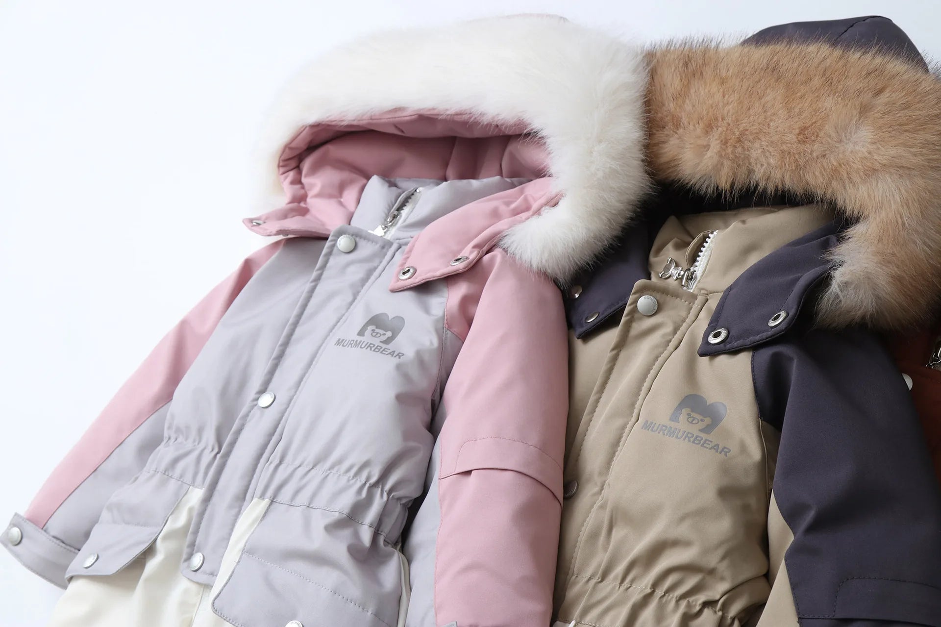 Winter Children's Clothes Snowsuit Boys Fur Lining Overalls Thicken Kids Snowsuit Hooded Ski Suit Girls Warm Jumpsuit 4-6Y Unisex