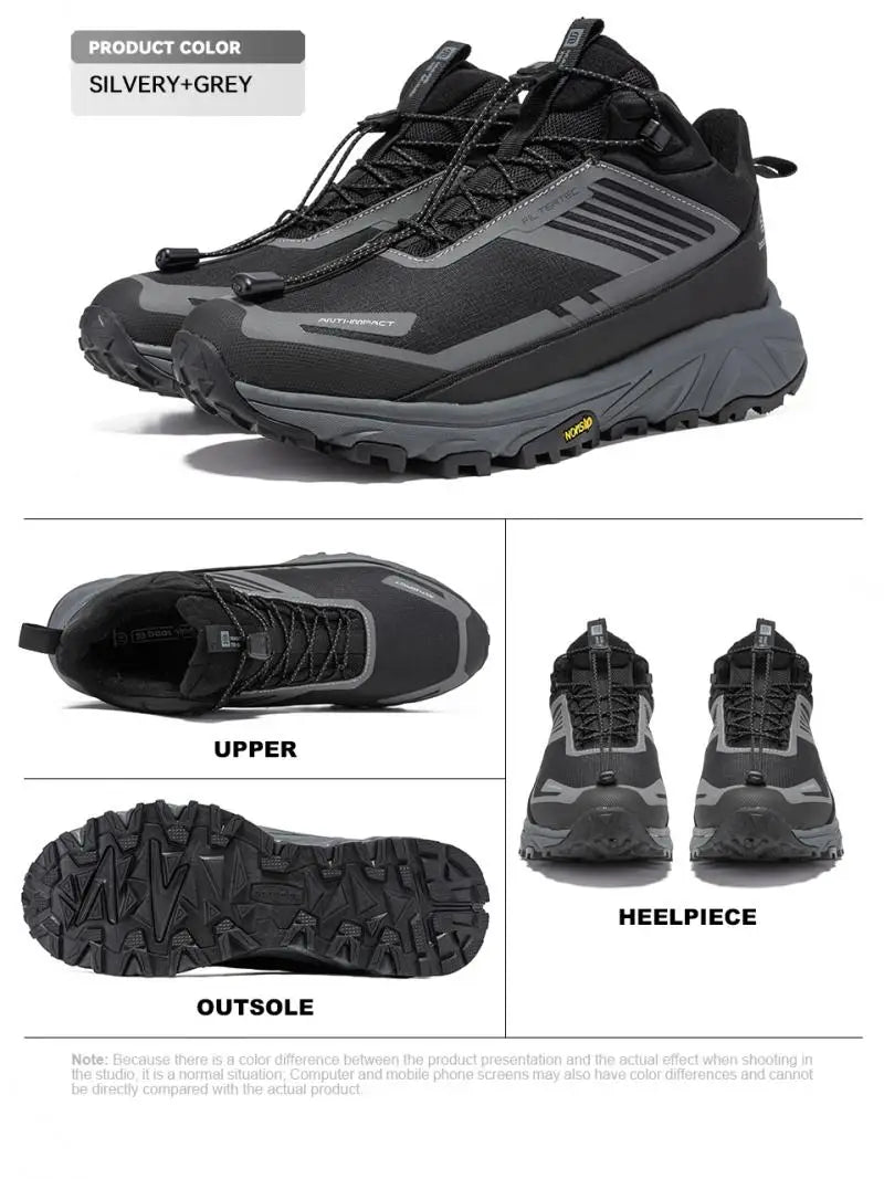 Men's Warm Hiking Shoes For Lightweight Walking - Suitable For Outdoor With Waterproof & Non-Slip Feature