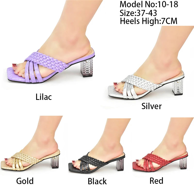 Ladies Shoes and Sandals Plus Size Women Shoes 43 High Heels Sexy Elegant Slip on Closed Toe Heels Women Party Pumps