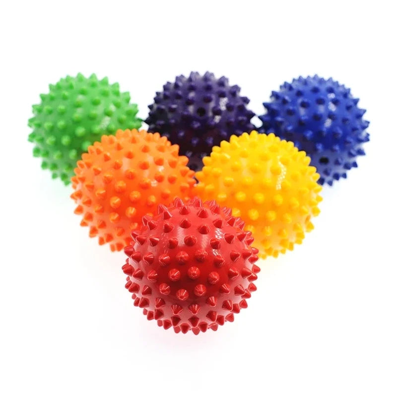 7cm Fitness Physiotherapy PVC Ball Suitable For Hard-Spiked Massage, Ball Relieve For Plantar Fasciitis And Body Building Sports