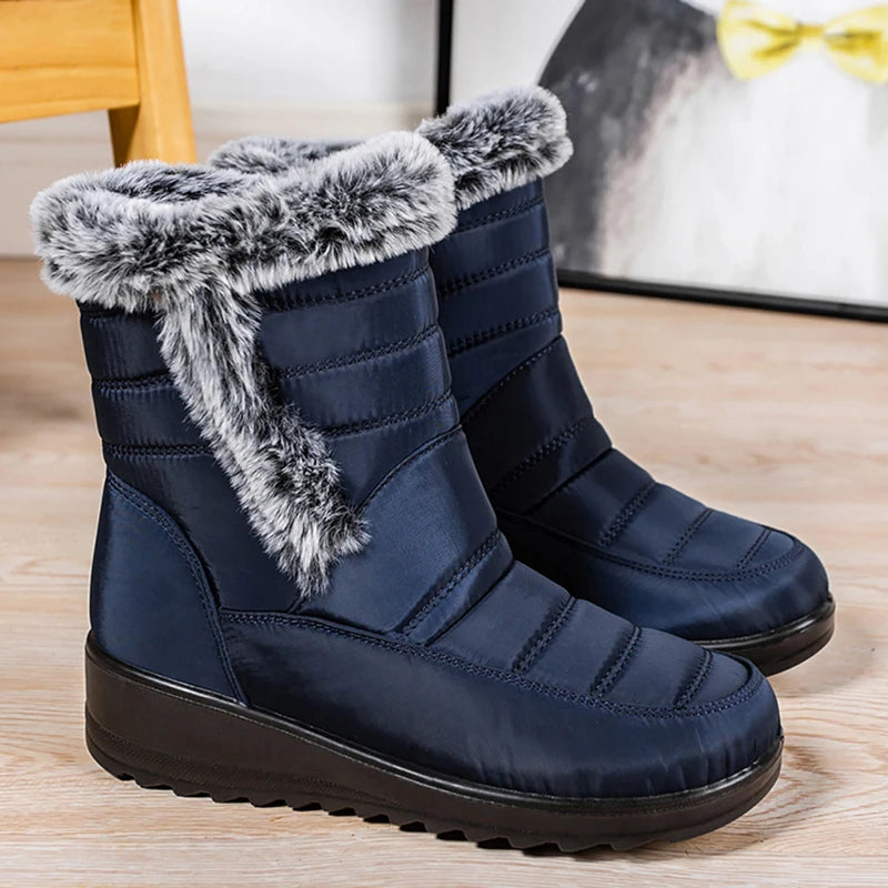 Boots Woman Snow New Women Shoes Platform Shoes Women Fashion Mid Women's High Boots 2025 Trend Botas Mujer Winter Shoes Boots