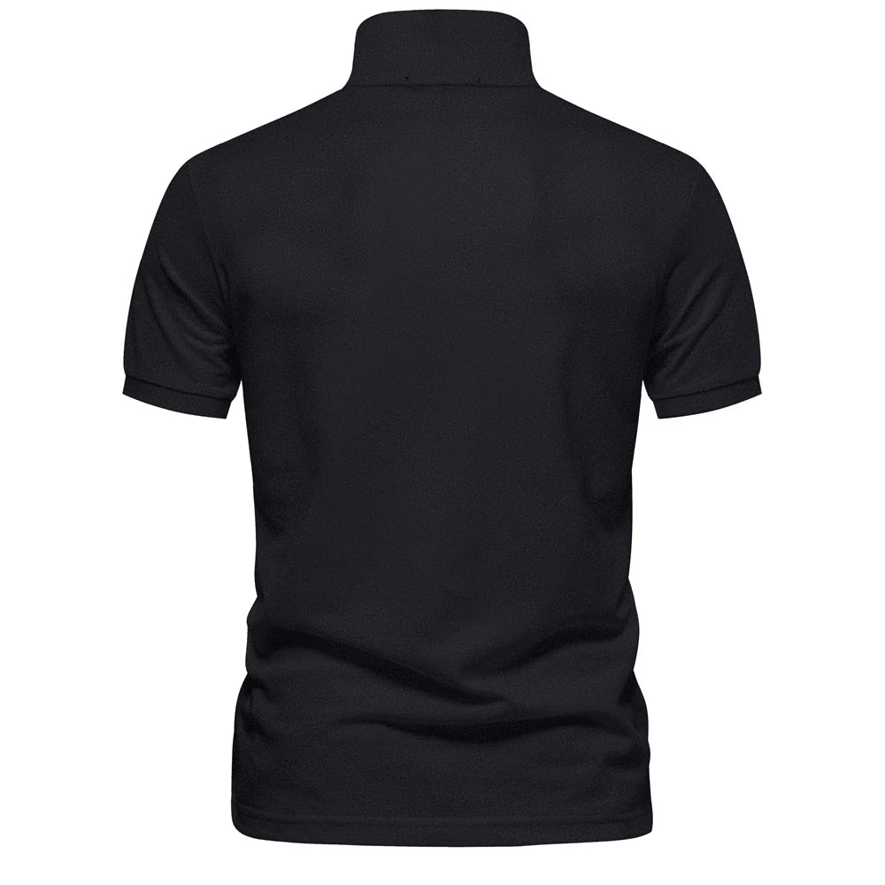 Men's Polo Shirts Cotton Polo Shirts for Men Short Sleeve High Quality Solid Polo Men New Summer Clothing