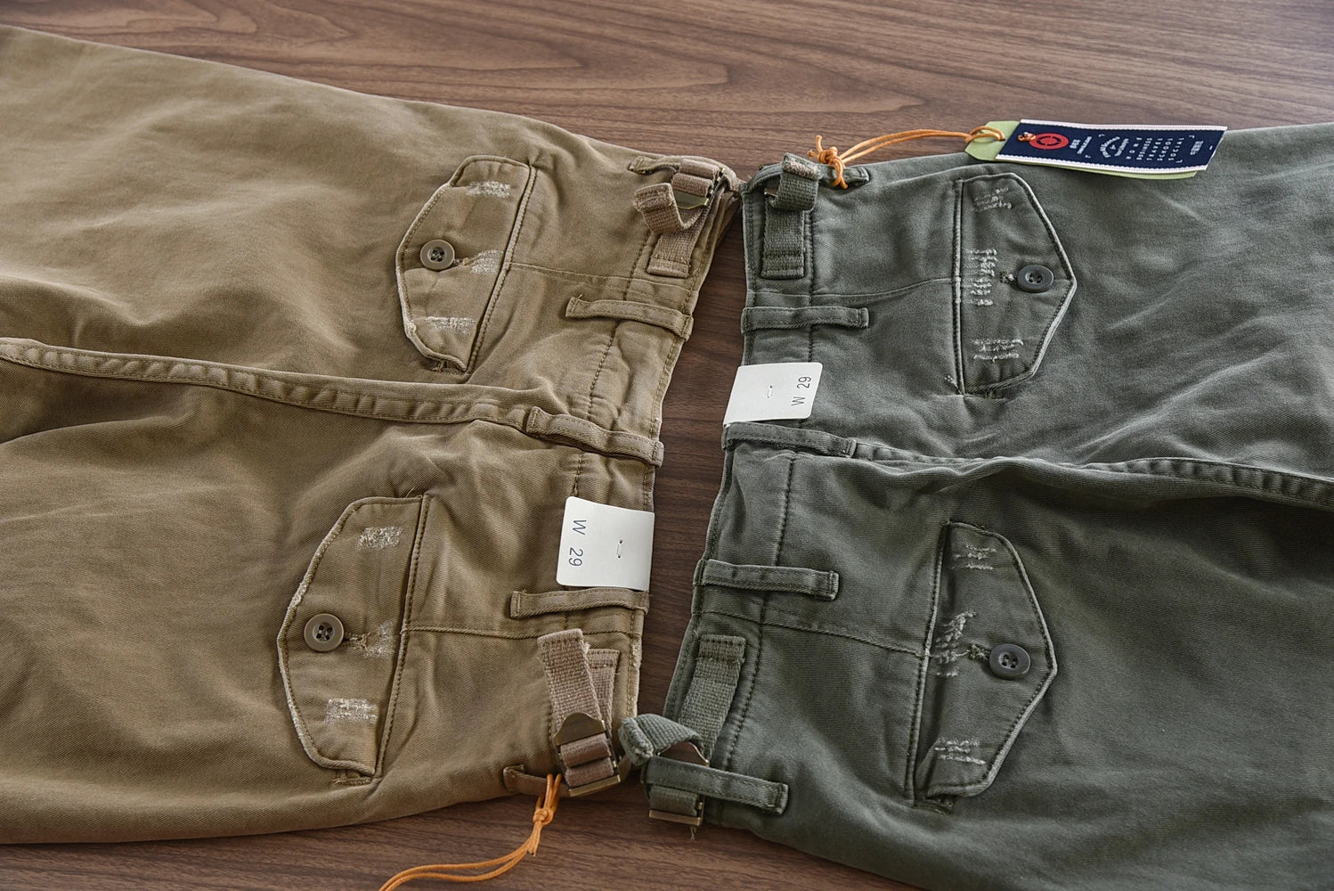 Herfst en winter Nieuwe Amerikaanse retro geweven twill zware cargobroek Heren eenvoudige 97% katoen gewassen casual rechte broek