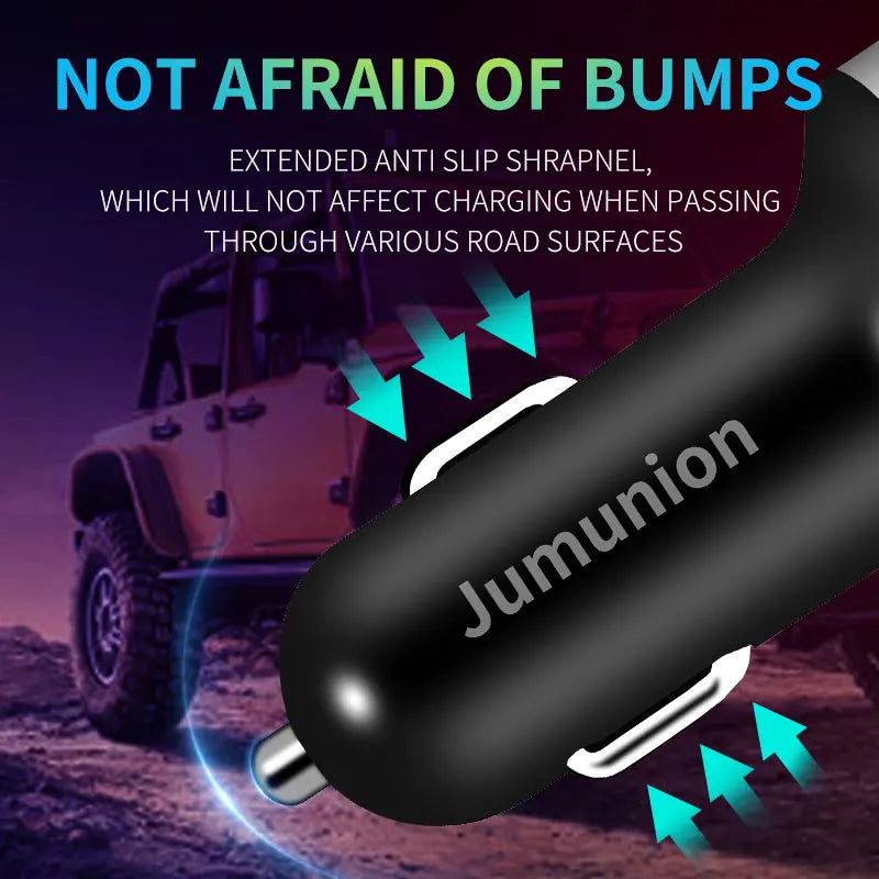 Fast Charge Car Charger High Speed Vehicle Charger 240W For Samsung iPhone Xiaomi Pixel With Led Signal Light 2USB Ports Adapter