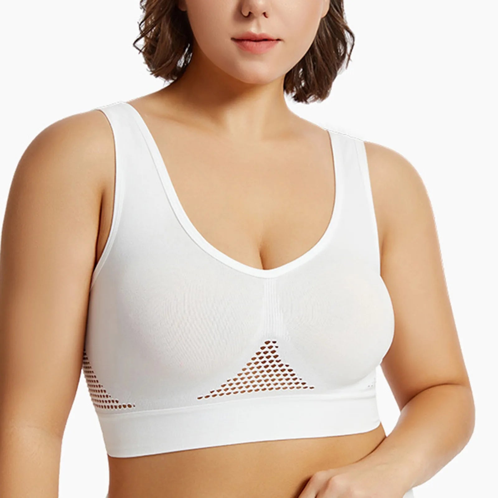 Women’s High Support Sports Bra – Shockproof Beauty Back Yoga & Running Fitness Vest with Soft Anti-Sagging Support